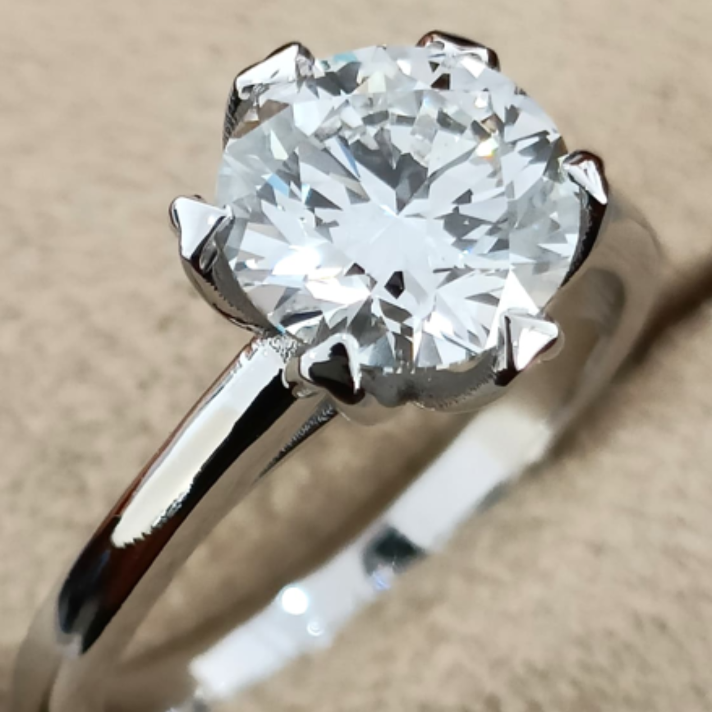 1.91 Carat TW Certified Round Brilliant Lab-Grown Diamond Solitaire Engagement Ring in 14K White Gold (E/VS1)