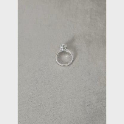 1.91 Carat TW Certified Round Brilliant Lab-Grown Diamond Solitaire Engagement Ring in 14K White Gold (E/VS1)